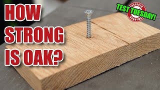 Solid OAK is INSANELY STRONG!!