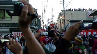 2014岸和田だんじり祭り本宮　紙屋町、小門・貝源やりまわし（平成２６年９月１４日）