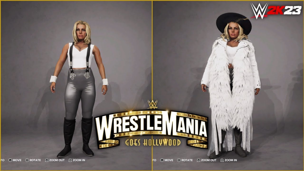 WWE 2K23: Trish Stratus - WrestleMania 39 Attire - YouTube