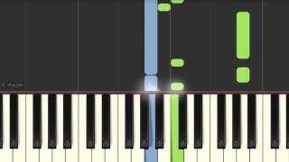 Piano tutorial: Ludovico Einaudi - Una Mattina (Intouchable soundtrack) (Synthesia)