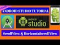 ScrollView | How to add Scrolling in android | HorizontalscrollView
