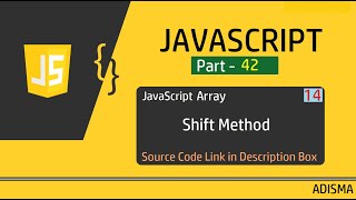 JavaScript Array Shift() method | Tutorial For Beginners in Hindi || Adisma