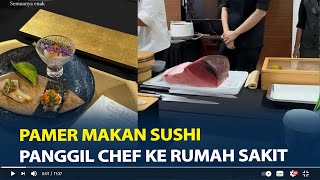 Viral Erina Gudono Pamer Makan Sushi Panggil Chef ke Rumah Sakit Usai Melahirkan