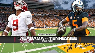 3 Alabama Crimson Tide vs 6 Tennessee Volunteers Week 7 (NCAA Football 14 Revamped) Simulation