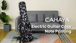 CAHAYA Electric Guitar Case Note Printing Soft Gig Bag