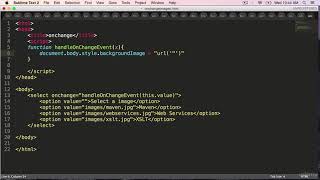 JavaScript On Change Switch Background Images