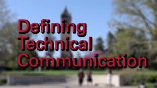 Defining Technical Communication