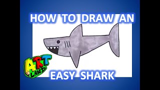 How to Draw an EASY SHARK!!!