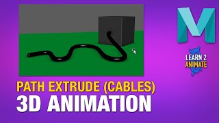 Rail Extrude for Cables and Hoses in Autodesk Maya 2022. Beginner Tutorial.