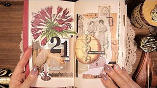 ASMR Vintage Journal Flip Through (Relaxing Paper Sounds Tingle 다꾸 no talking) | hwaufranc