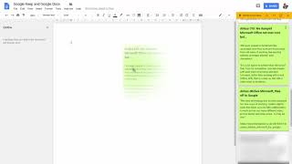Try This Now! Insert Google Keep notes into a Google Doc