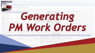 Generating PM Work Orders