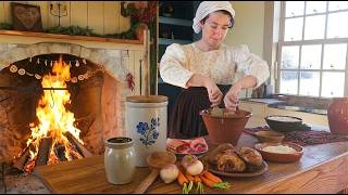 Churning Butter & Baking Bread in 1820s America - Food History