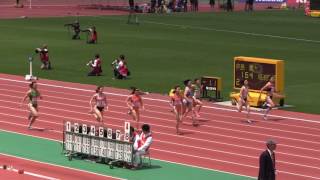 2017織田記念女子100m予選3組市川華菜11.58(+2.3)