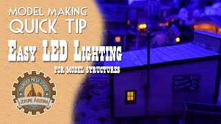 Model Making Quick Tip: Easy LED Lighting for Structures