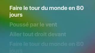 Faire le tour du monde en 80 jours avec paroles