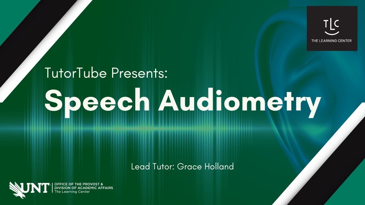 Tutortube Speech Audiometry Youtube