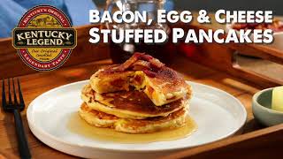 Bacon, Egg and Cheese-Stuffed Pancakes