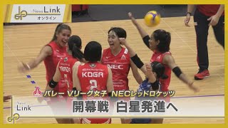 バレーVリーグ女子 NECレッドロケッツ開幕戦　白星発進へ【News Linkオンライン】