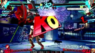 [P4AU] SkyFlare (Akihiko) vs VexedPB414 (Adachi) - Friendly Set Part 1