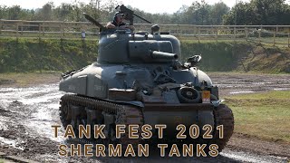 TANK FEST 2021 (Saturday)  - TRIPLE Sherman tank footage - 4K - The Tank Museum