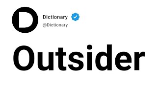 Outsider Meaning In English