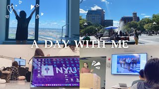 VLOG | A PRODUCTIVE DAY WITH ME IN NYU | 上课放BTS视频 | 编舞课 | 高效自律治愈 美国留学 纽约大学