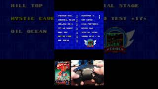 Sonic 2 - Sega Genesis - Level Select and Debug Code