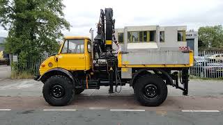 unimog 416 115 + Hiab 105 3 , 114 090 km close view