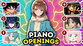 🎵 Guess Anime Openings in PIANO Version 🔥 Anime Opening Quiz