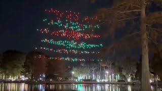 Drones fall from sky at Lake Eola holiday show, possibly striking attendees