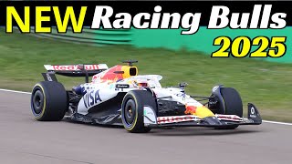 ⚠️NEW⚠️ 2025 Visa Cash App Racing Bulls F1 VCARB02 - Yuki Tsunoda \u0026 Isack Hadjar - Filming Day Imola