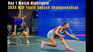 🎥 Day 1 Match Highlights: 2024 WSF Youth Squash Team Championships 🏆