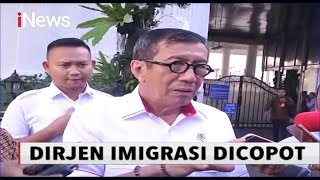 Yasonna Laoly Copot Dirjen Imigrasi Ronny Sompie - iNews Sore 28/01