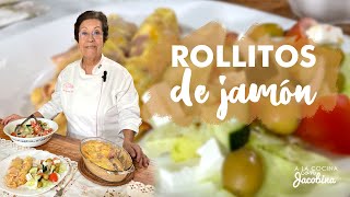 COMO HACER ROLLITOS DE JAMÓN CON ESPAGUETI AL CHIPOTLE | COMO HACER ENSALADA GRIEGA