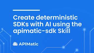 Create, customize and publish SDKs for your API with Claude Code
