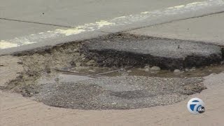 Potholes popping up across metro Detroit