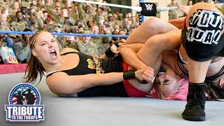 Rousey & Natalya vs. Jax & Tamina vs. Morgan & Logan: WWE Tribute to the Troops,