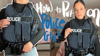 How to put on a police uniform | female police officer | STEFANIE ROSE