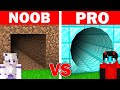 NOOB vs PRO: SAFEST SECURITY TUNNEL BUILD CHALLENGE | Minecraft