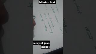 #viralvideo #exam Theory of Jean piaget