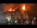 Dozens evacuated in blaze at Florida condo complex