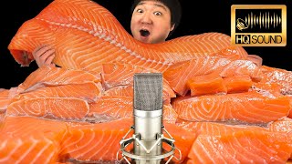 Destroy 2kg of Raw SalmonㅣSashimi MukbangㅣHypher Real Sound [Sub]