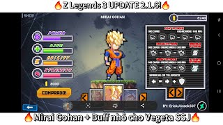 🔥Z Legends 3 UPDATE 2.1.6!Mirai Gohan + Vegeta SSJ Final Flash🔥