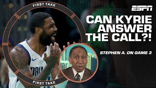 Stephen A. says 'DESPERATION' for Mavs will help Kyrie 'ANSWER THE CALL' in Game