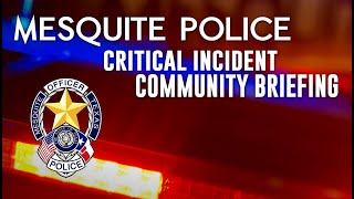 Critical Incident Community Briefing - OIS December 16, 2024