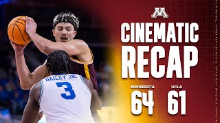 Complete The Sweep | Gopher Men's Basketball at UCLA Cinematic Recap (4K)