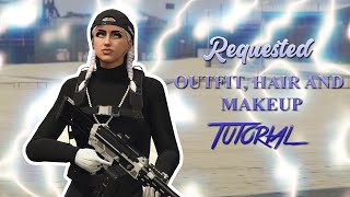 GTA 5 ONLINE | Requested Outfit, Hair And Makeup Tutorial