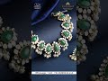 Beautiful Polki Choker Set Crafted with Emeralds at Krishna Jewellers