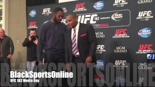 Jon Jones & Daniel Cormier Almost Brawl at UFC 182 Media Day